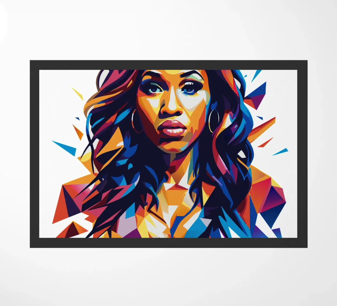 Cardi B Portrait in WPAP Pop Art zerbino da vectorartnesia