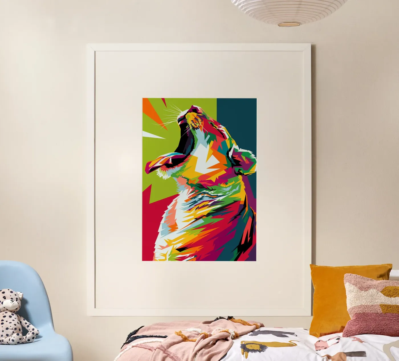 Rainbow Tiger poster da mr vector