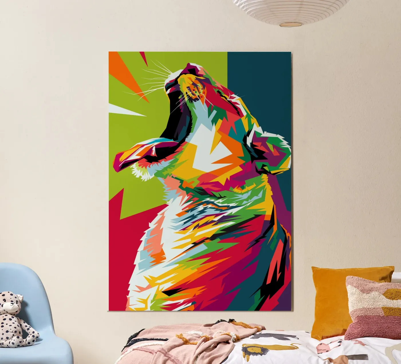 Rainbow Tiger poster da mr vector
