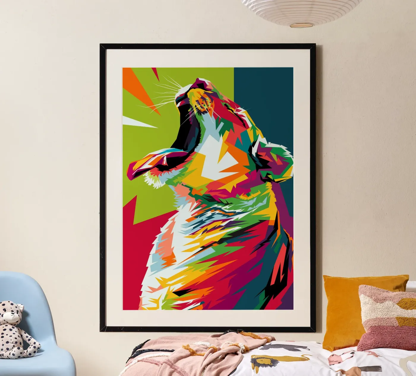 Rainbow Tiger poster da mr vector
