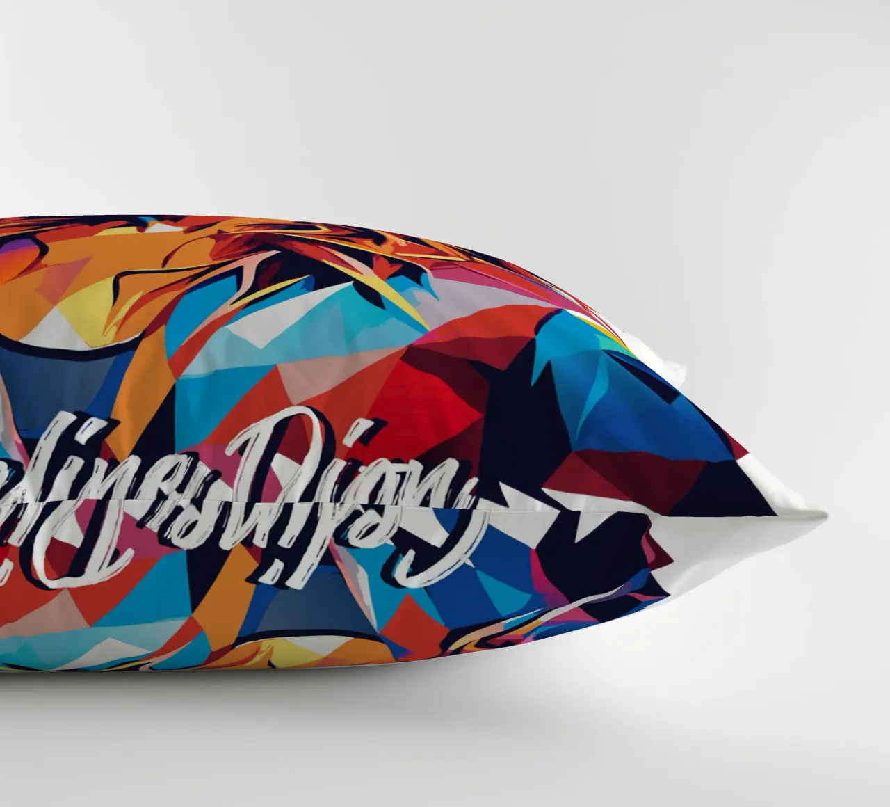 Celine Dion Portrait in WPAP Pop Art cuscino da vectorartnesia