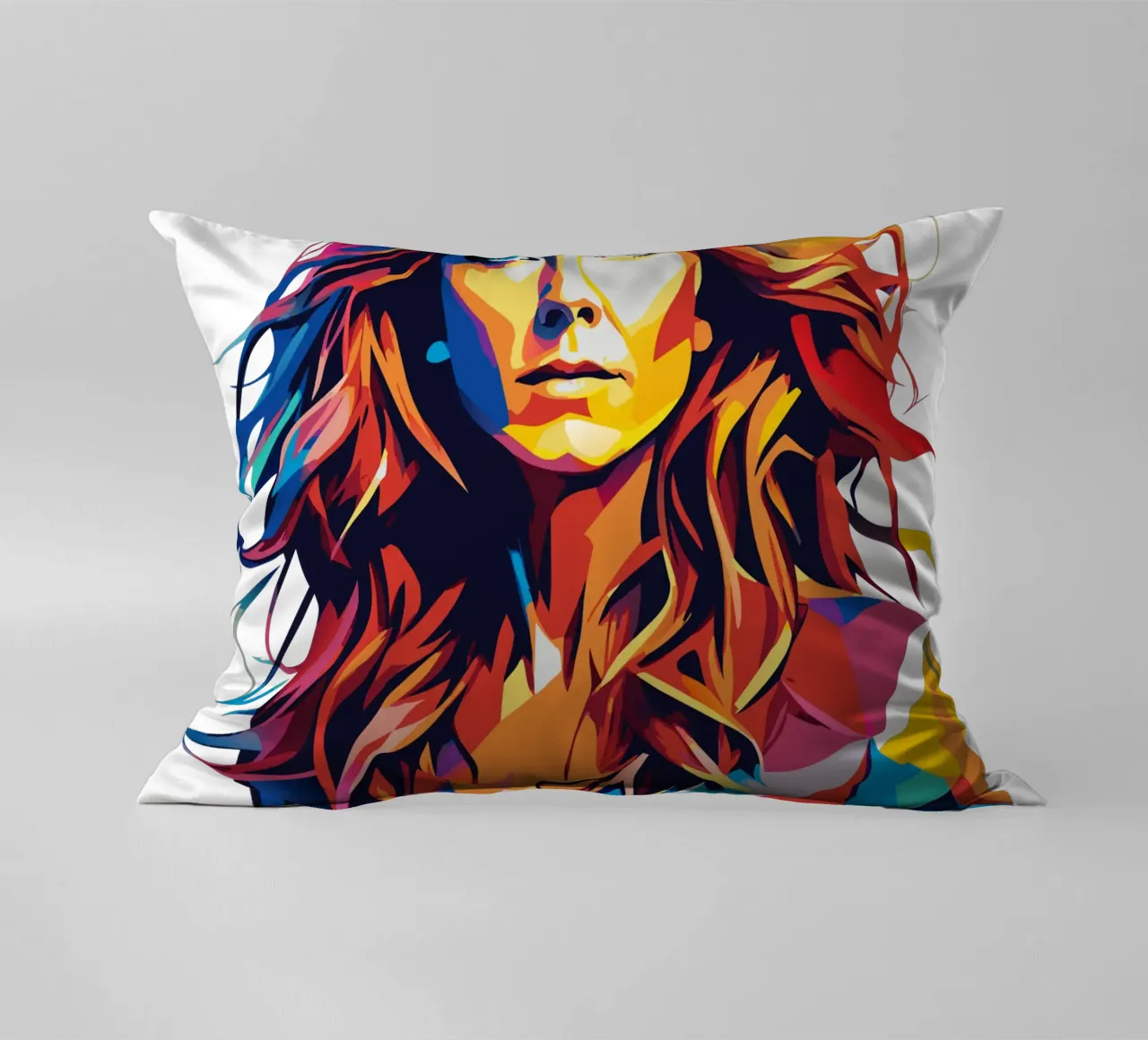 Celine Dion Portrait in WPAP Pop Art cuscino da vectorartnesia