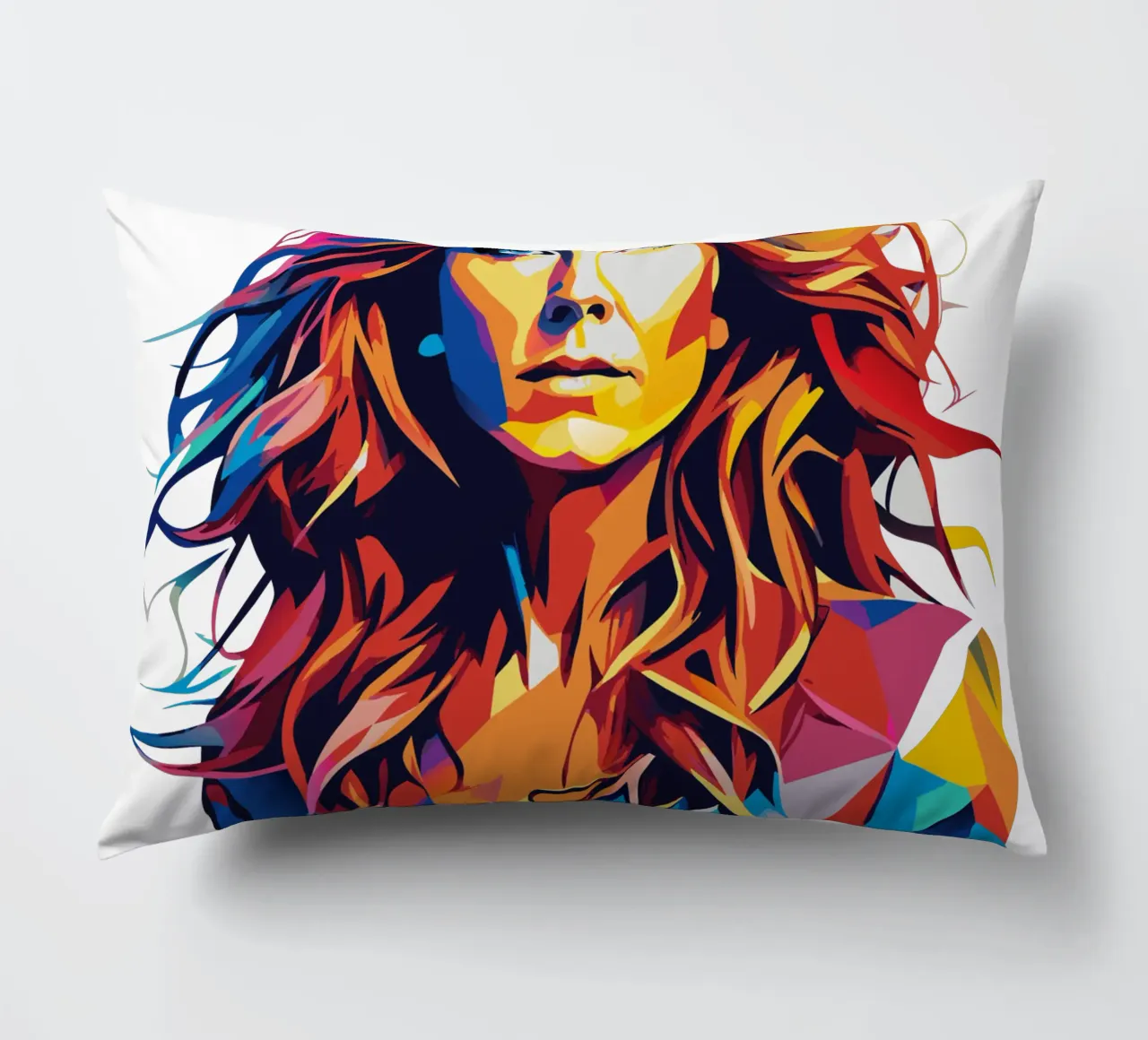 Celine Dion Portrait in WPAP Pop Art cuscino da vectorartnesia