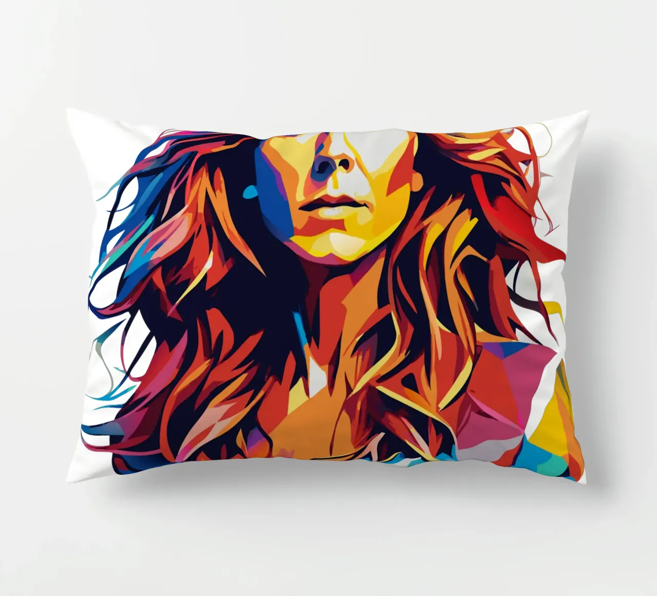 Celine Dion Portrait in WPAP Pop Art cuscino da vectorartnesia