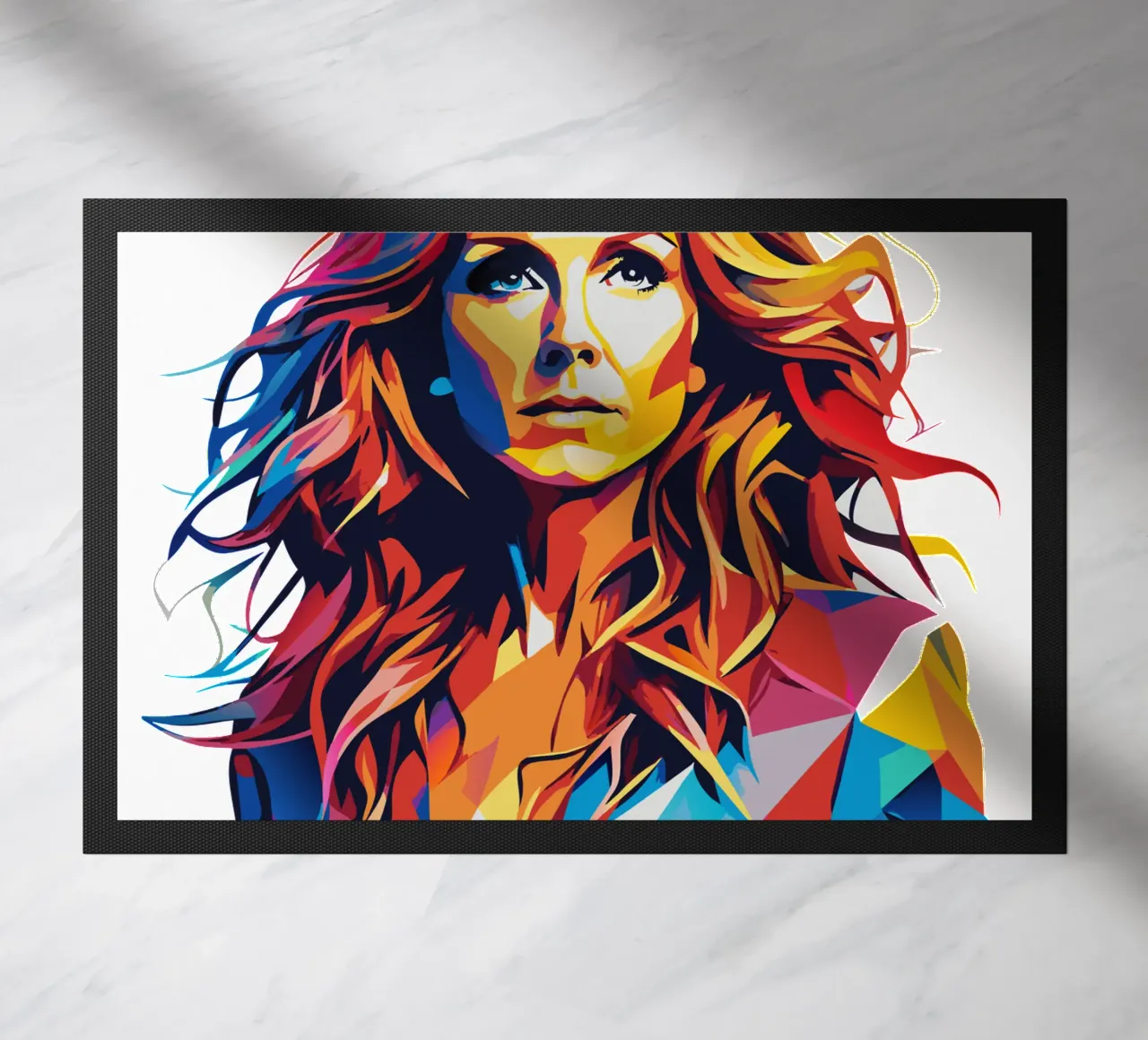 Celine Dion Portrait in WPAP Pop Art zerbino da vectorartnesia