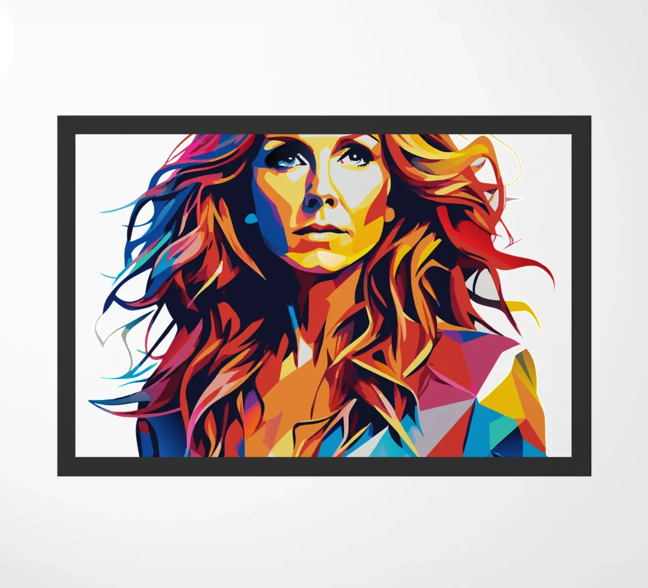 Celine Dion Portrait in WPAP Pop Art zerbino da vectorartnesia