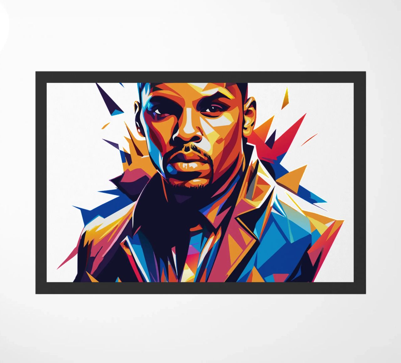 Chrish Brown Portrait in WPAP Pop Art zerbino da vectorartnesia