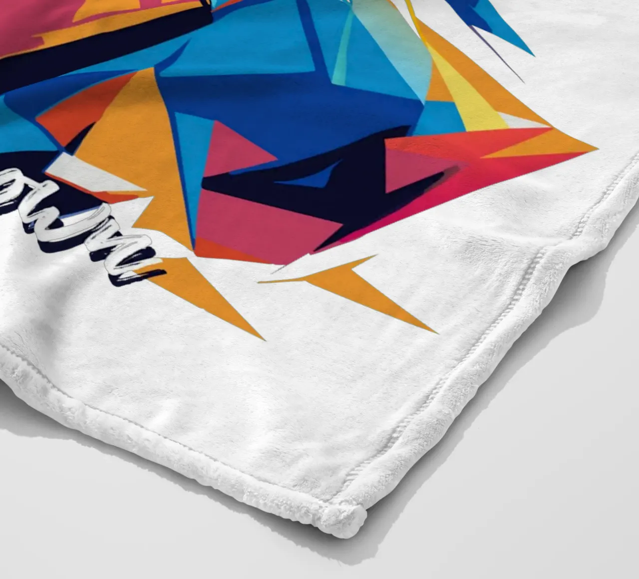 Chrish Brown Portrait in WPAP Pop Art coperta in pile da vectorartnesia