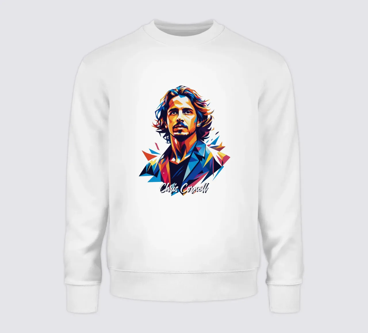 Chris Cornell Portrait in WPAP Pop Art felpa da vectorartnesia