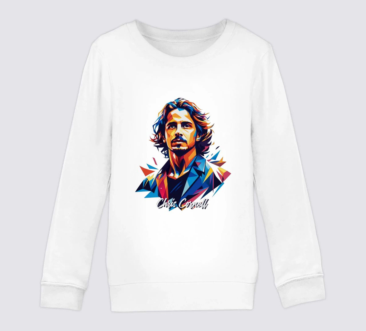 Chris Cornell Portrait in WPAP Pop Art felpa bambino da vectorartnesia