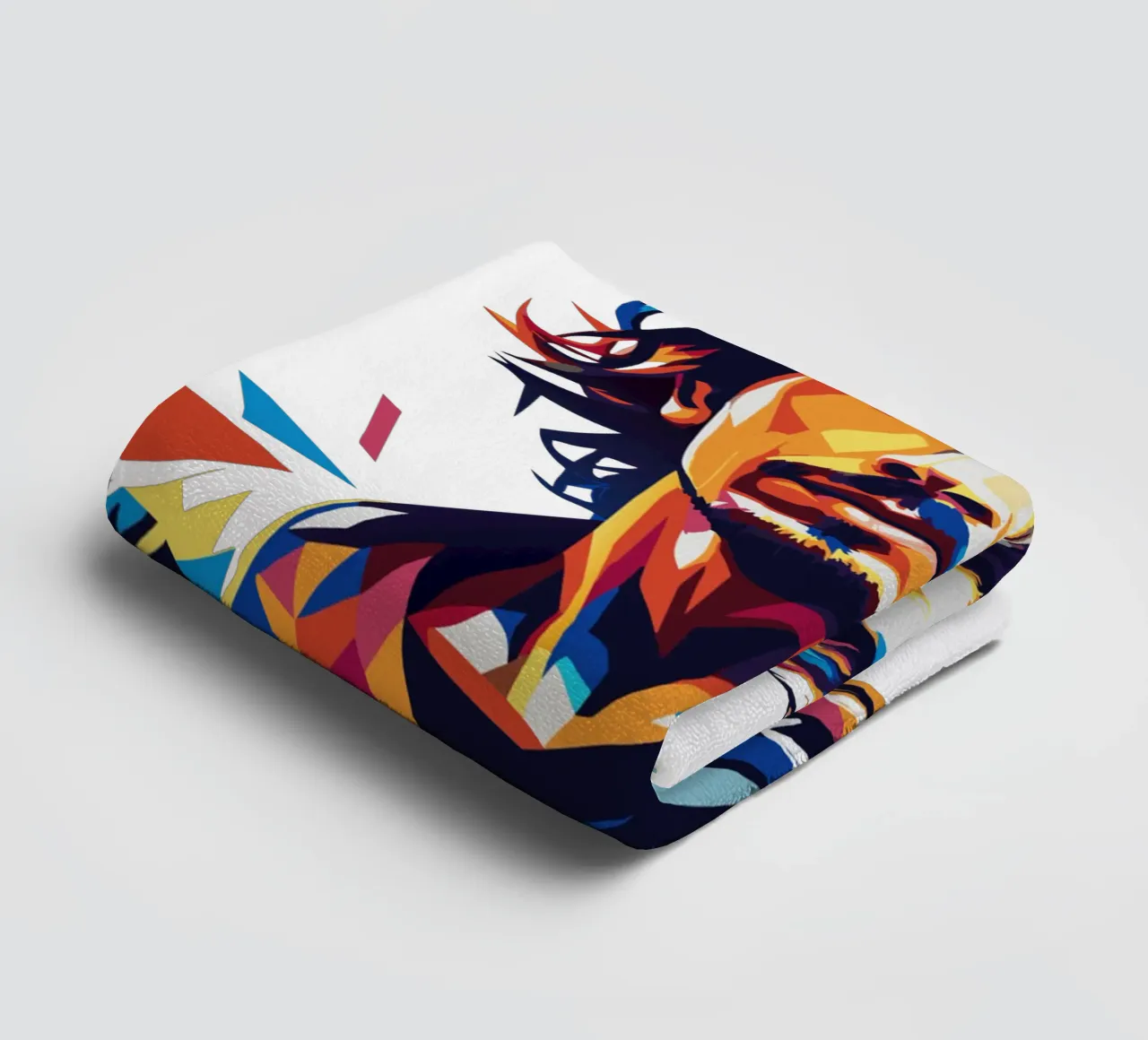 Chris Cornell Portrait in WPAP Pop Art asciugamano da bagno da vectorartnesia