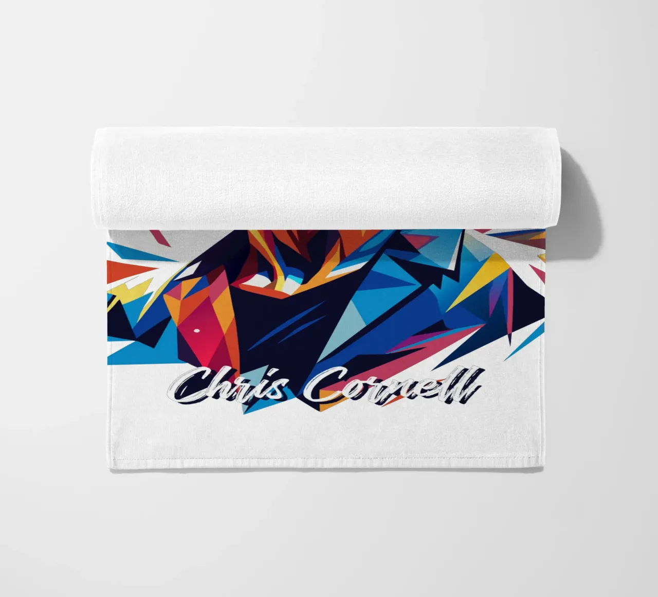 Chris Cornell Portrait in WPAP Pop Art telo mare da vectorartnesia