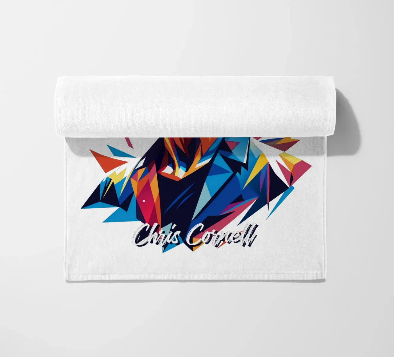 Chris Cornell Portrait in WPAP Pop Art telo mare da vectorartnesia