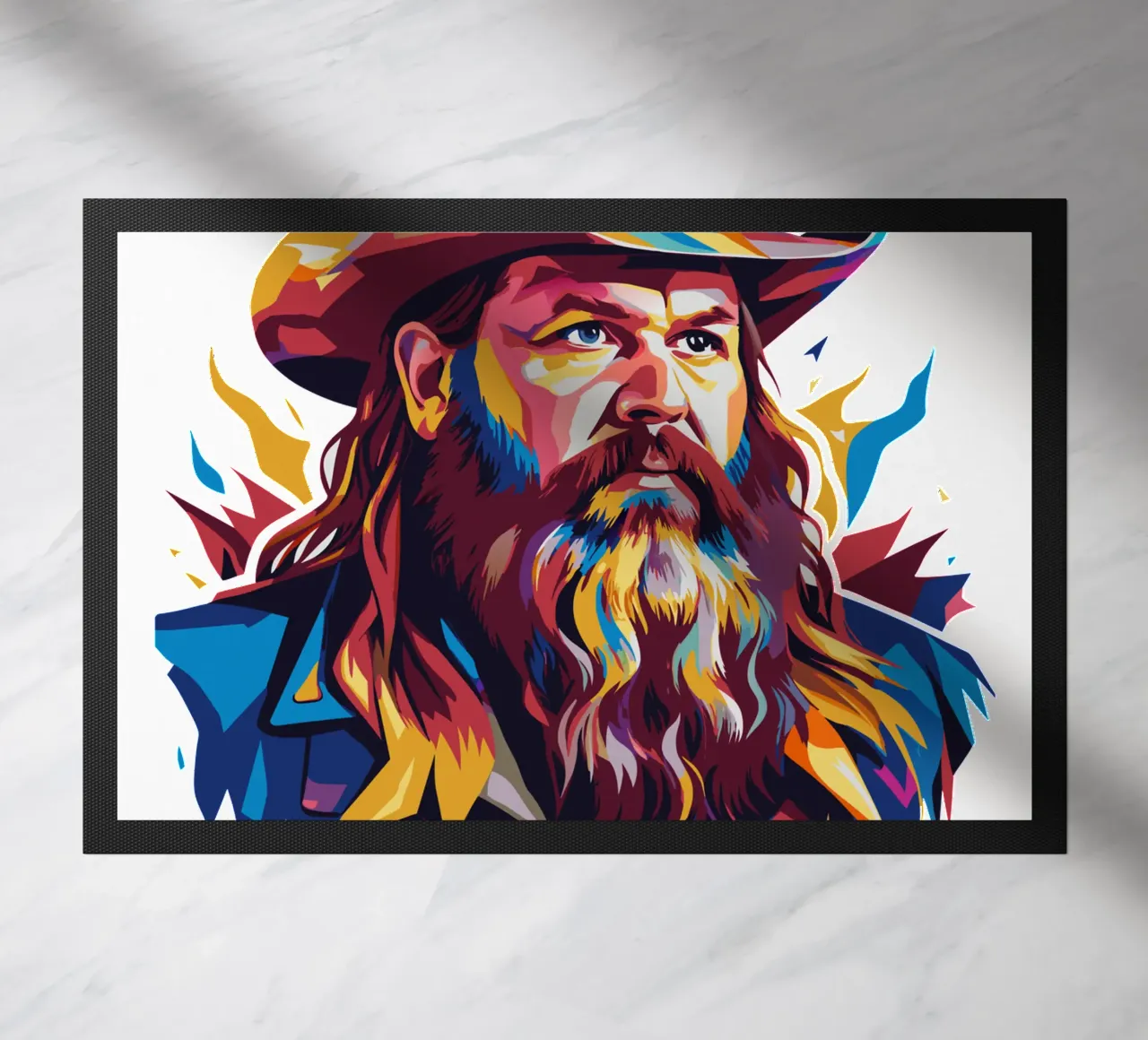 Chris Stapleton Portrait in WPAP Pop Art zerbino da vectorartnesia