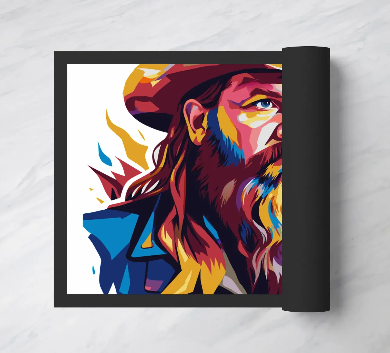 Chris Stapleton Portrait in WPAP Pop Art zerbino da vectorartnesia