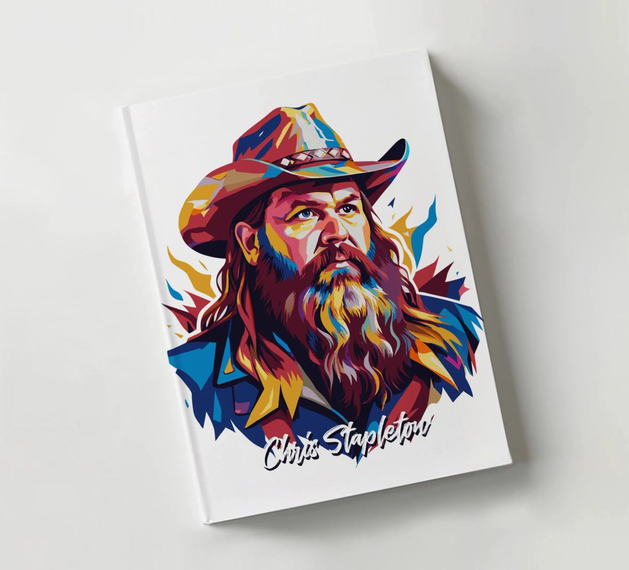 Chris Stapleton Portrait in WPAP Pop Art diario da vectorartnesia