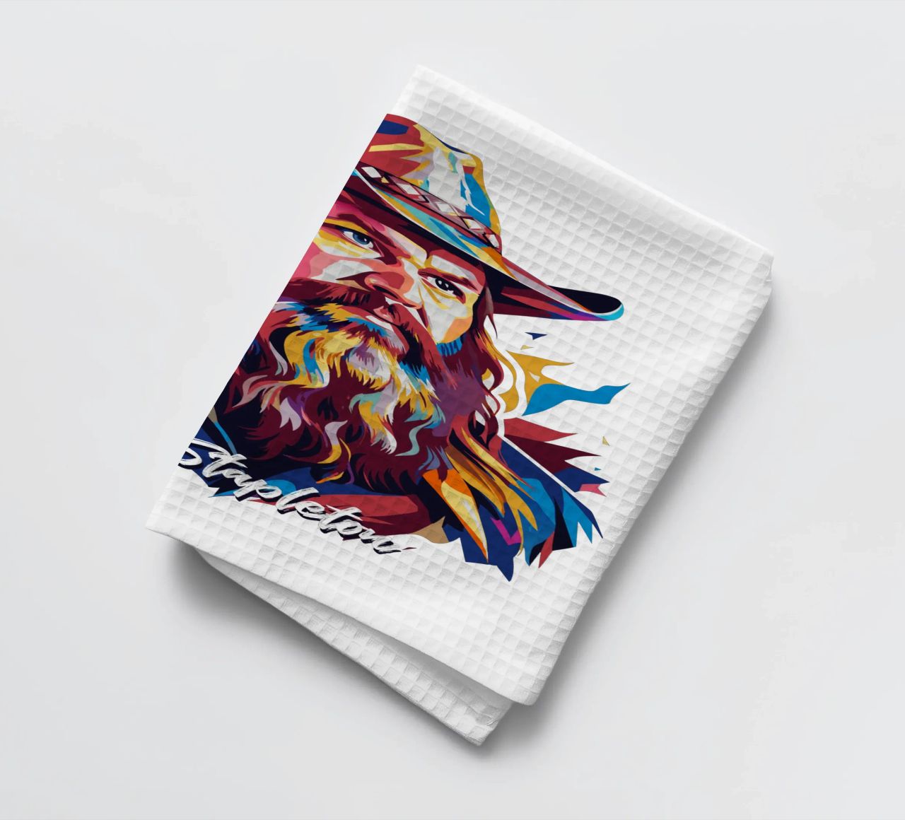 Chris Stapleton Portrait in WPAP Pop Art canovaccio da cucina da vectorartnesia