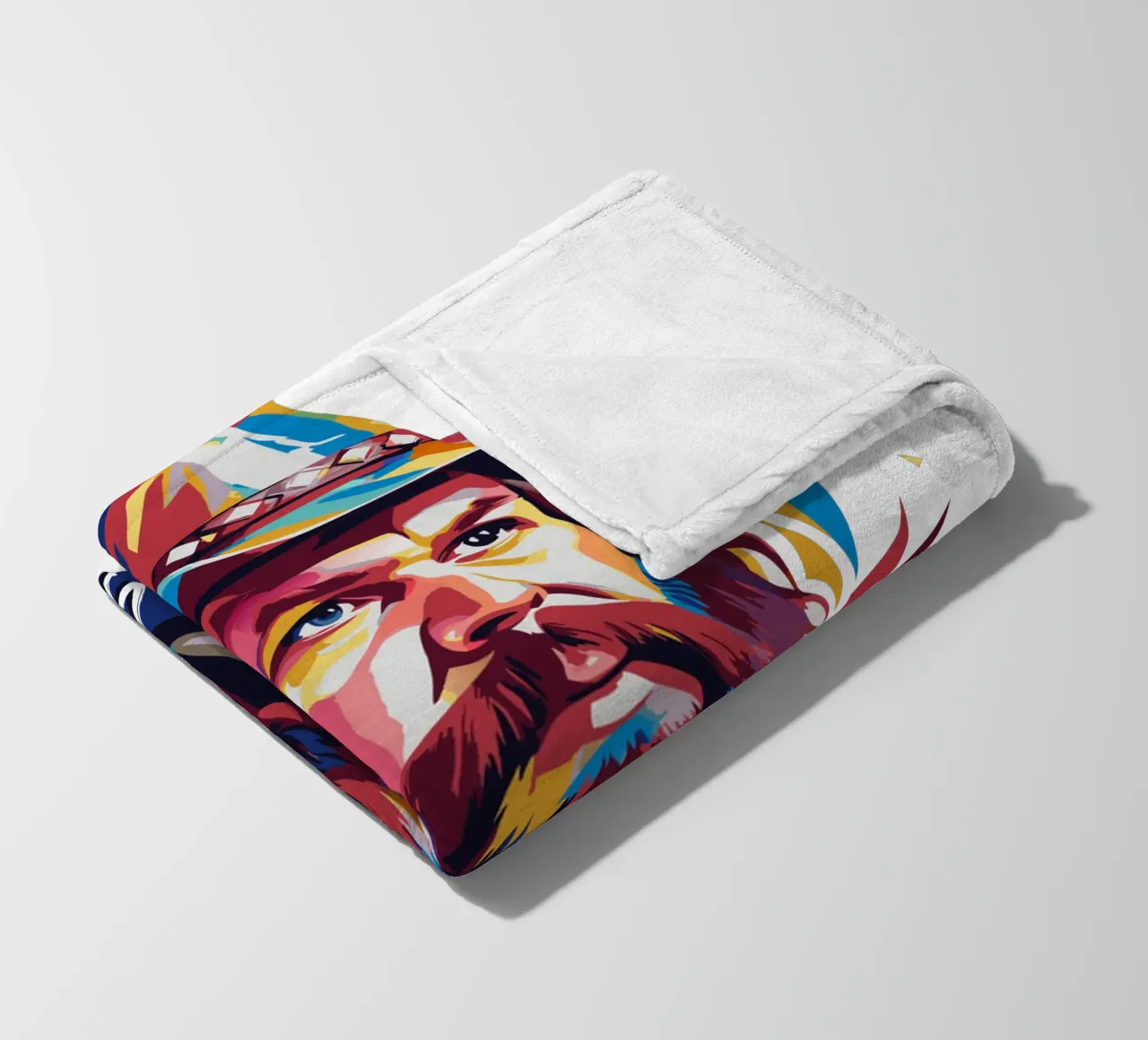 Chris Stapleton Portrait in WPAP Pop Art coperta in pile da vectorartnesia