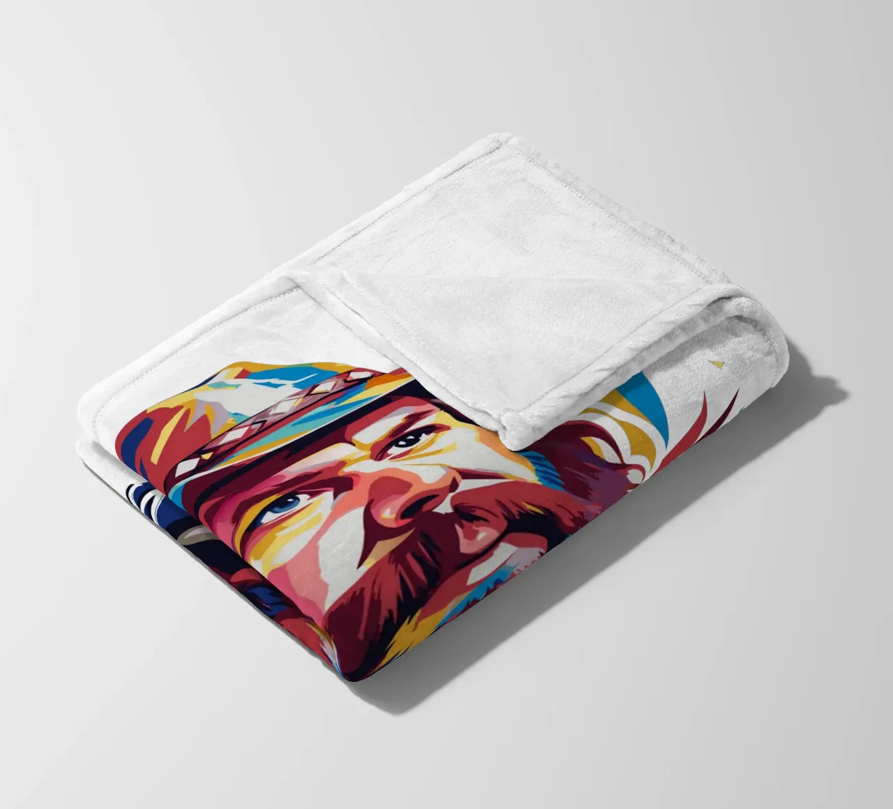 Chris Stapleton Portrait in WPAP Pop Art coperta in pile da vectorartnesia