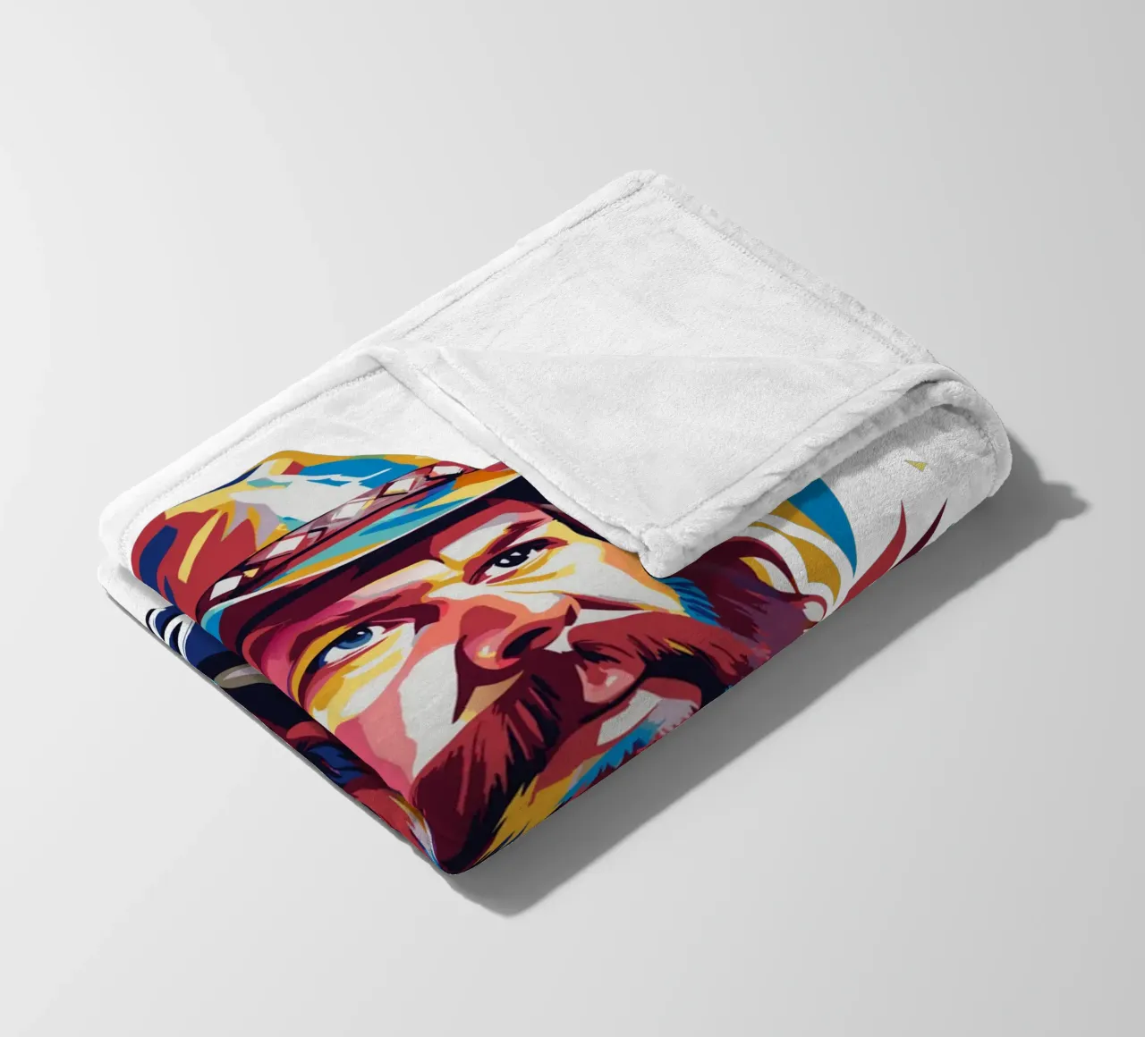 Chris Stapleton Portrait in WPAP Pop Art coperta in pile da vectorartnesia