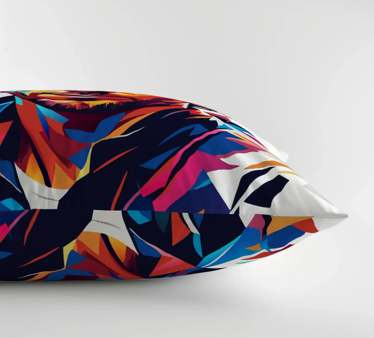 Chris Martin Portrait in WPAP Pop Art cuscino da vectorartnesia