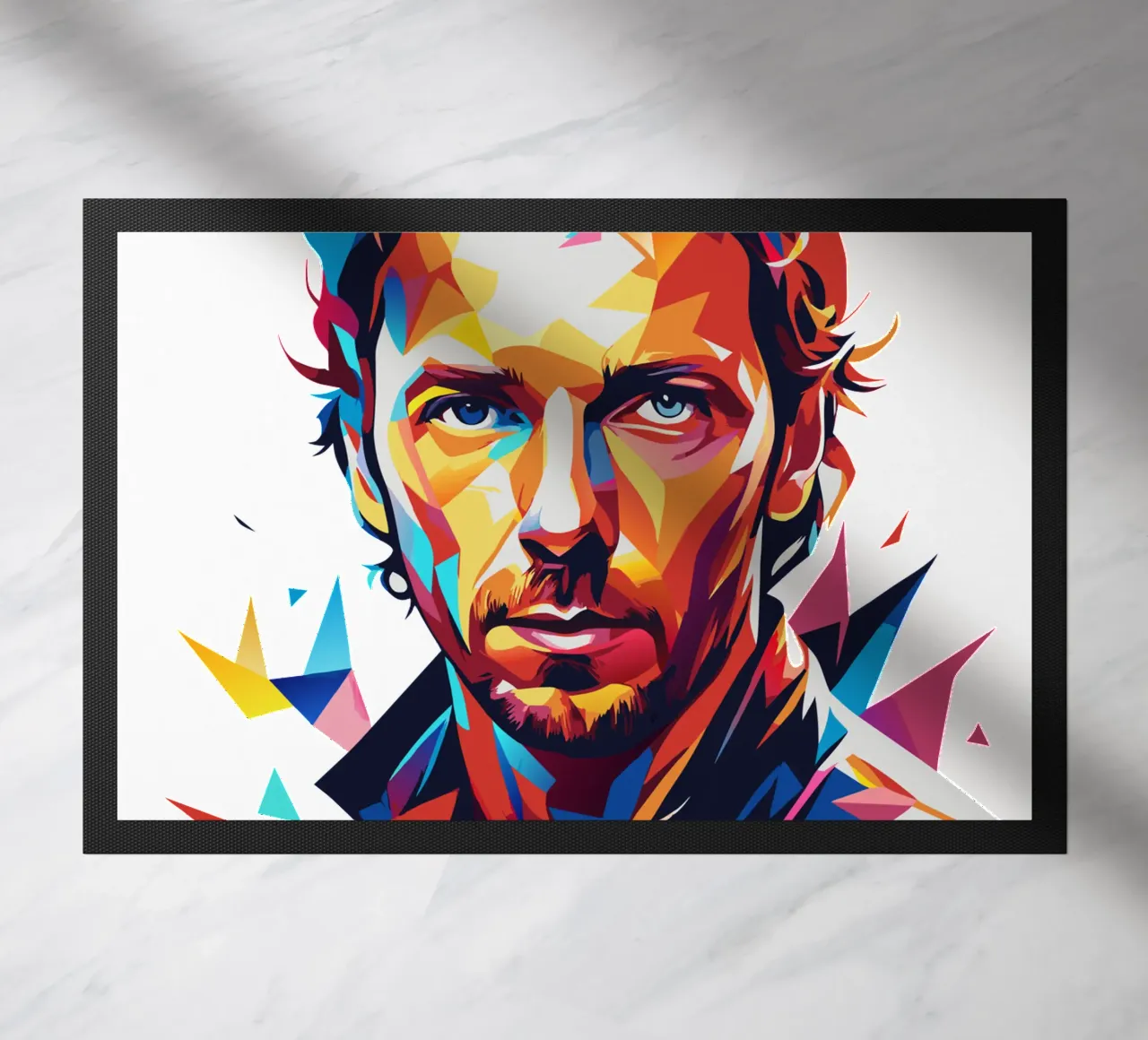 Chris Martin Portrait in WPAP Pop Art zerbino da vectorartnesia