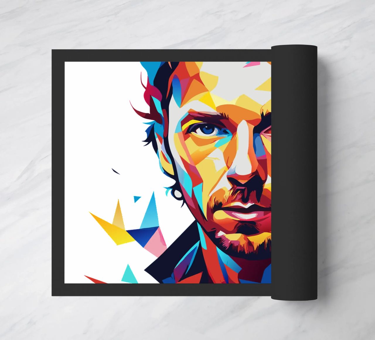 Chris Martin Portrait in WPAP Pop Art zerbino da vectorartnesia