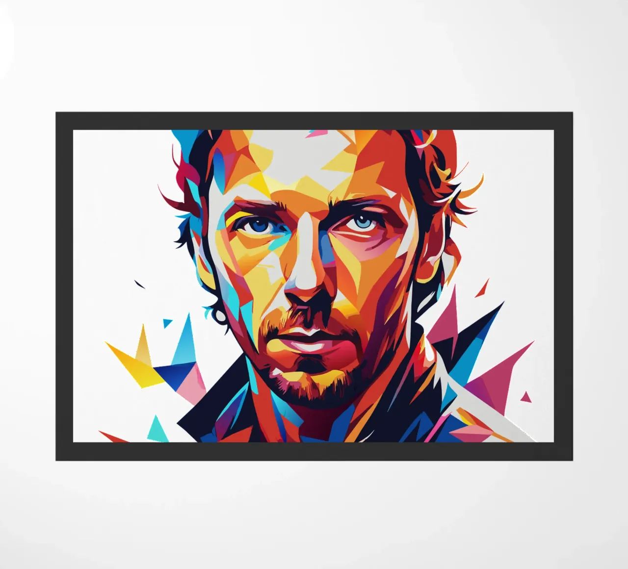 Chris Martin Portrait in WPAP Pop Art zerbino da vectorartnesia