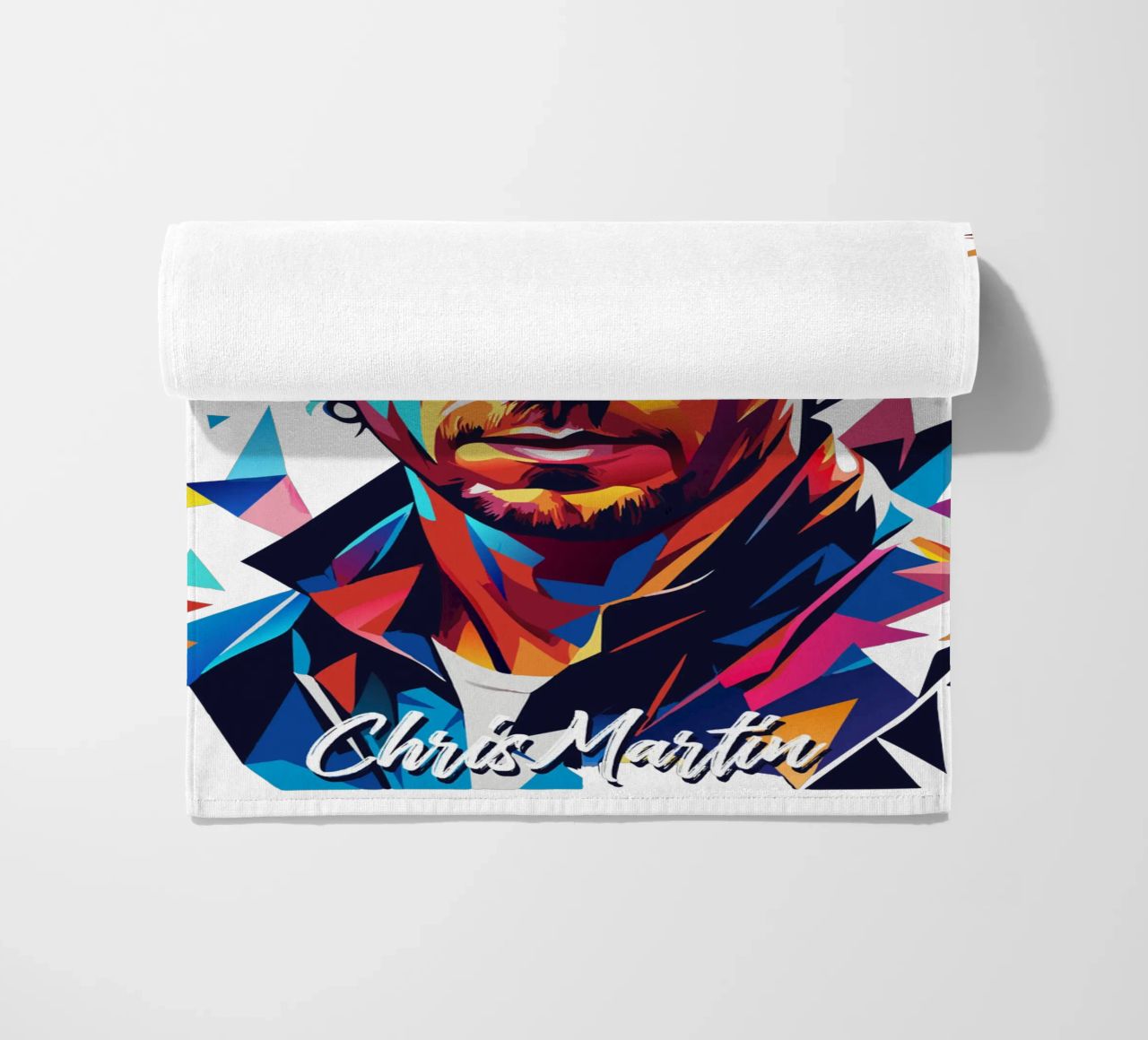 Chris Martin Portrait in WPAP Pop Art telo mare da vectorartnesia