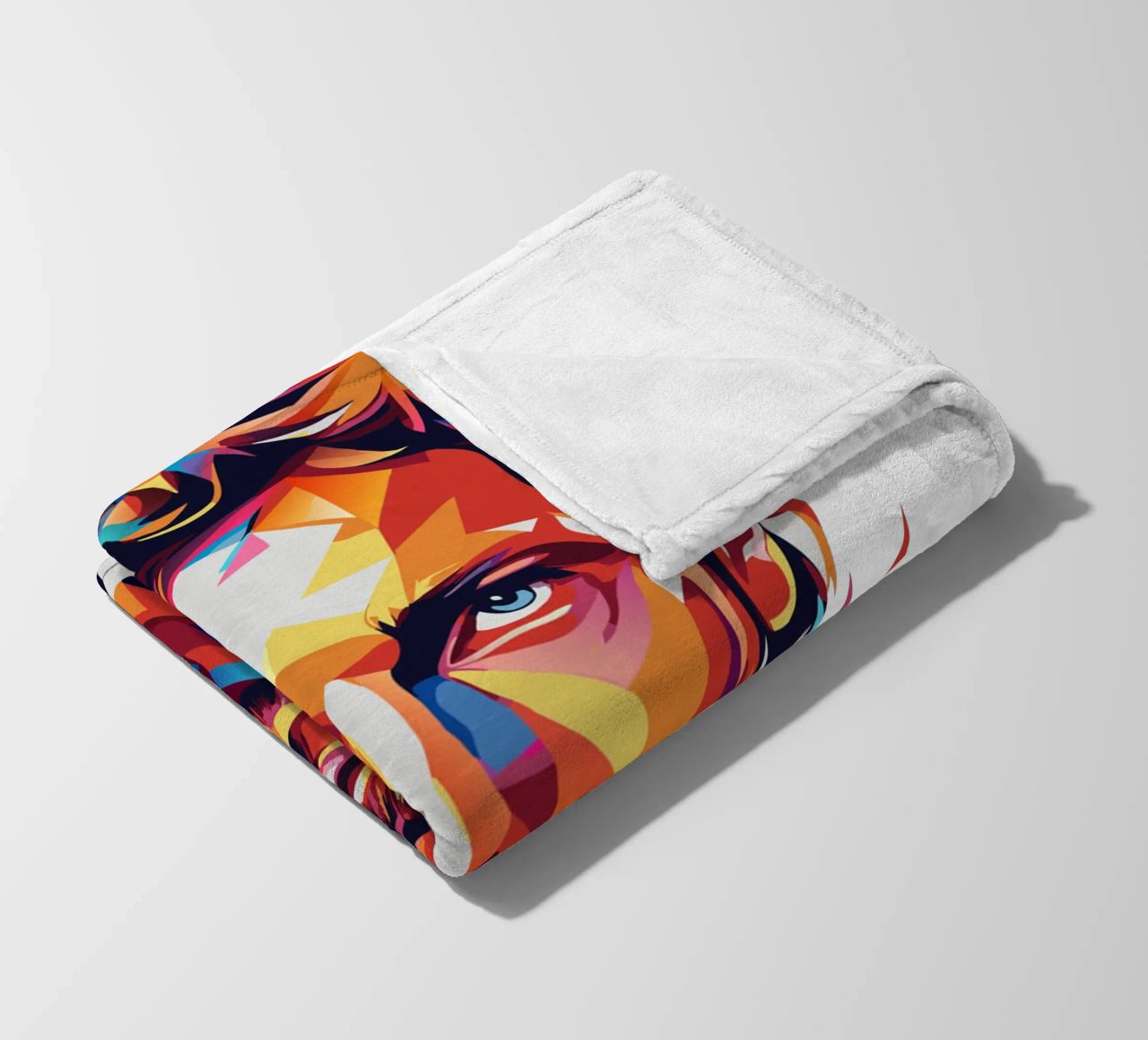 Chris Martin Portrait in WPAP Pop Art coperta in pile da vectorartnesia