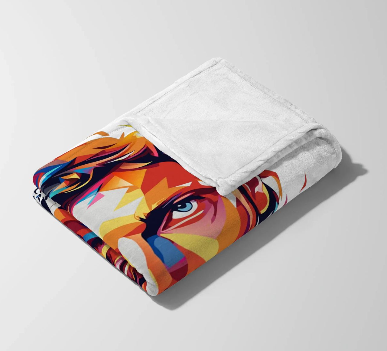 Chris Martin Portrait in WPAP Pop Art coperta in pile da vectorartnesia