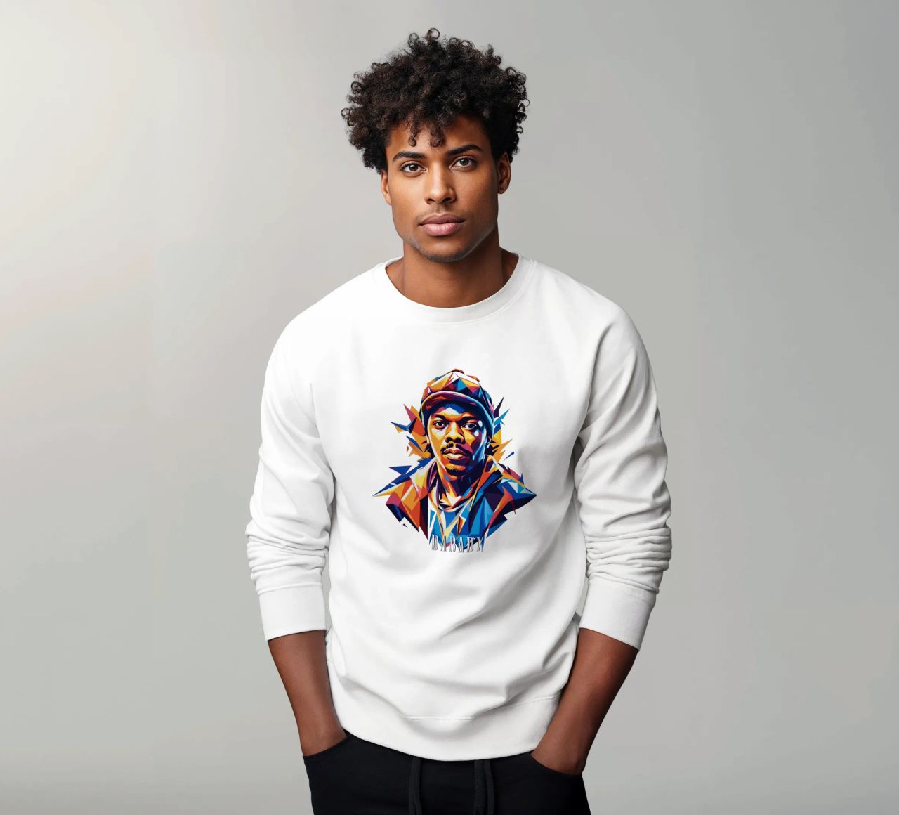 Dababy Portrait in WPAP Pop Art felpa da vectorartnesia