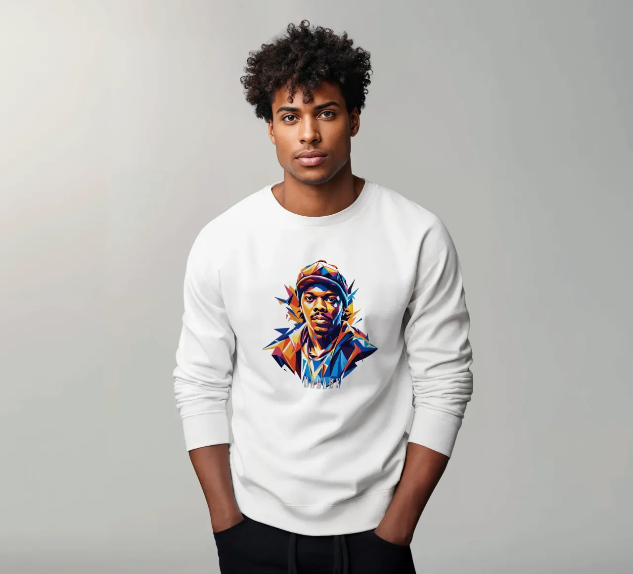 Dababy Portrait in WPAP Pop Art felpa da vectorartnesia