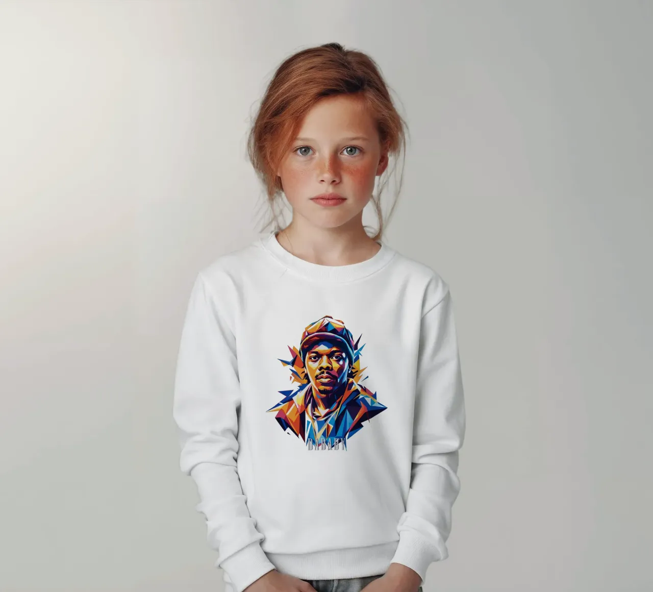 Dababy Portrait in WPAP Pop Art felpa bambino da vectorartnesia