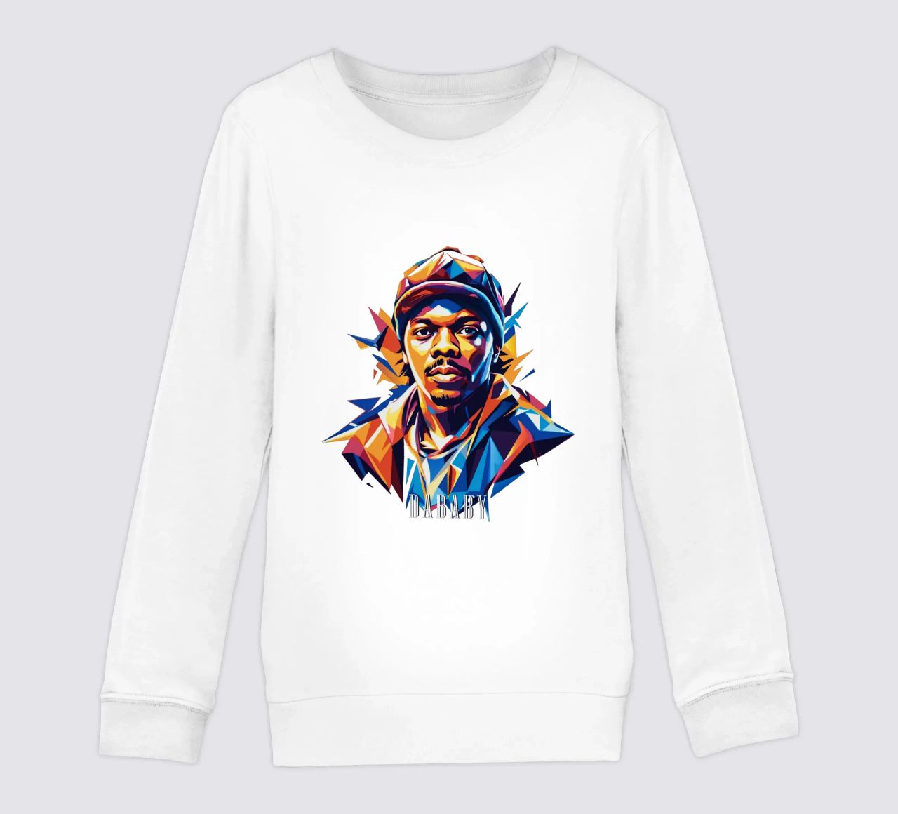 Dababy Portrait in WPAP Pop Art felpa bambino da vectorartnesia