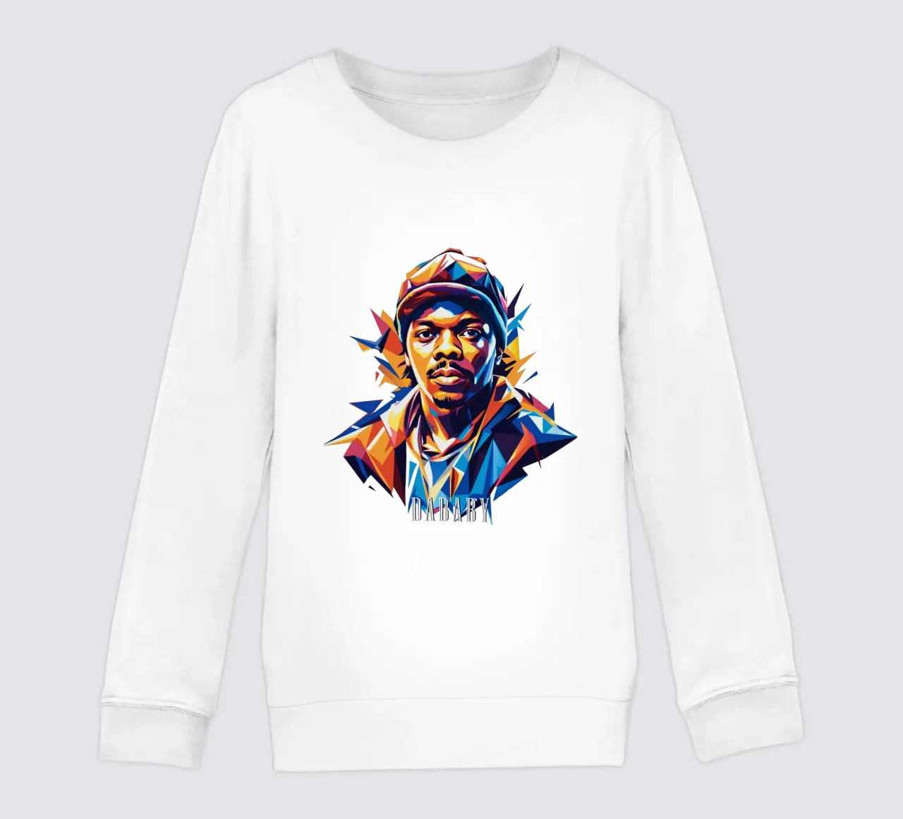 Dababy Portrait in WPAP Pop Art felpa bambino da vectorartnesia