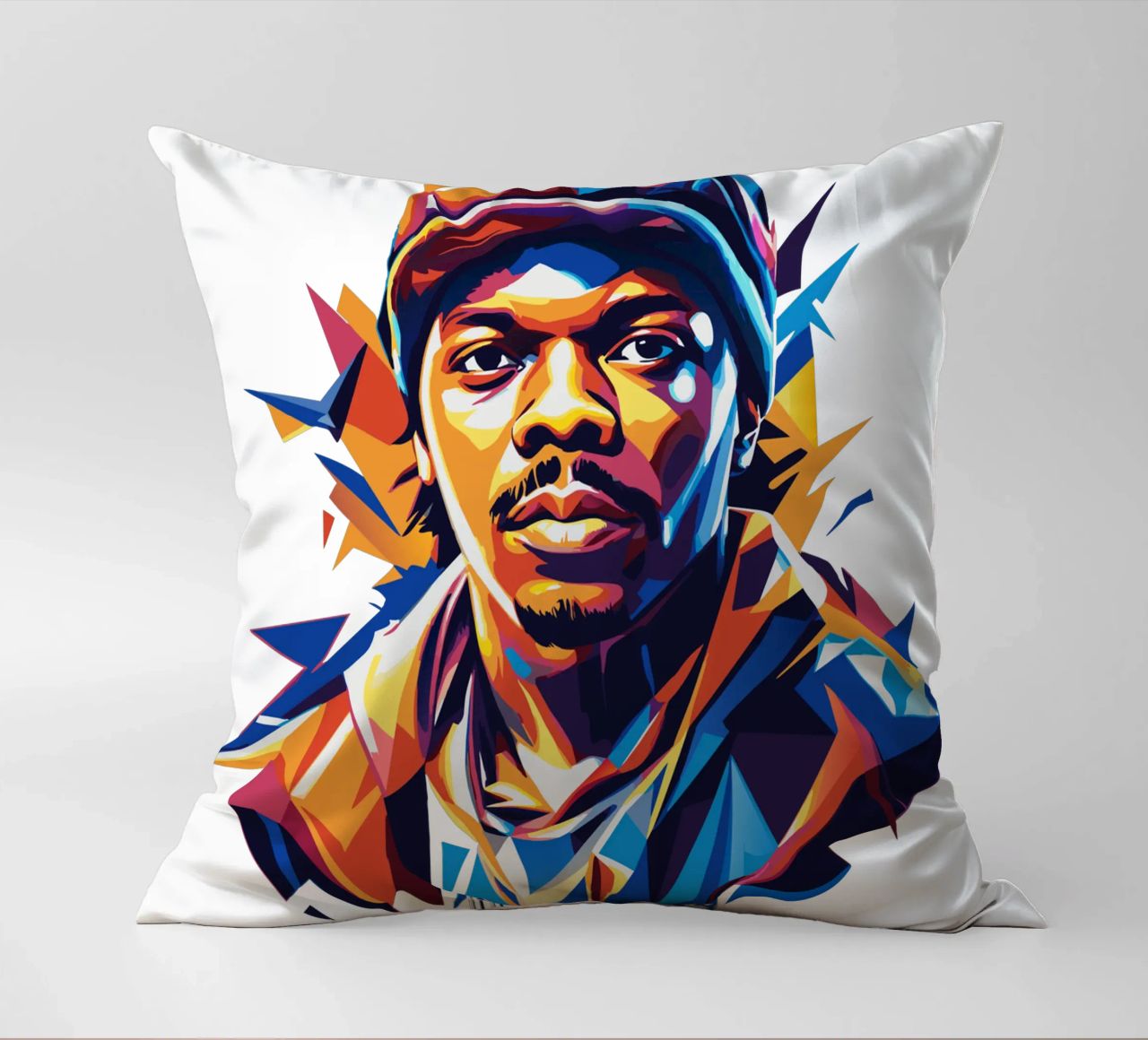 Dababy Portrait in WPAP Pop Art cuscino da vectorartnesia
