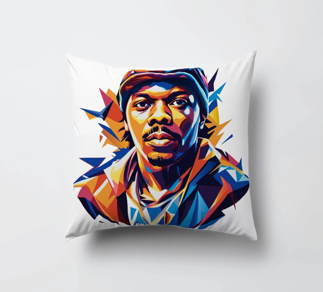 Dababy Portrait in WPAP Pop Art cuscino da vectorartnesia