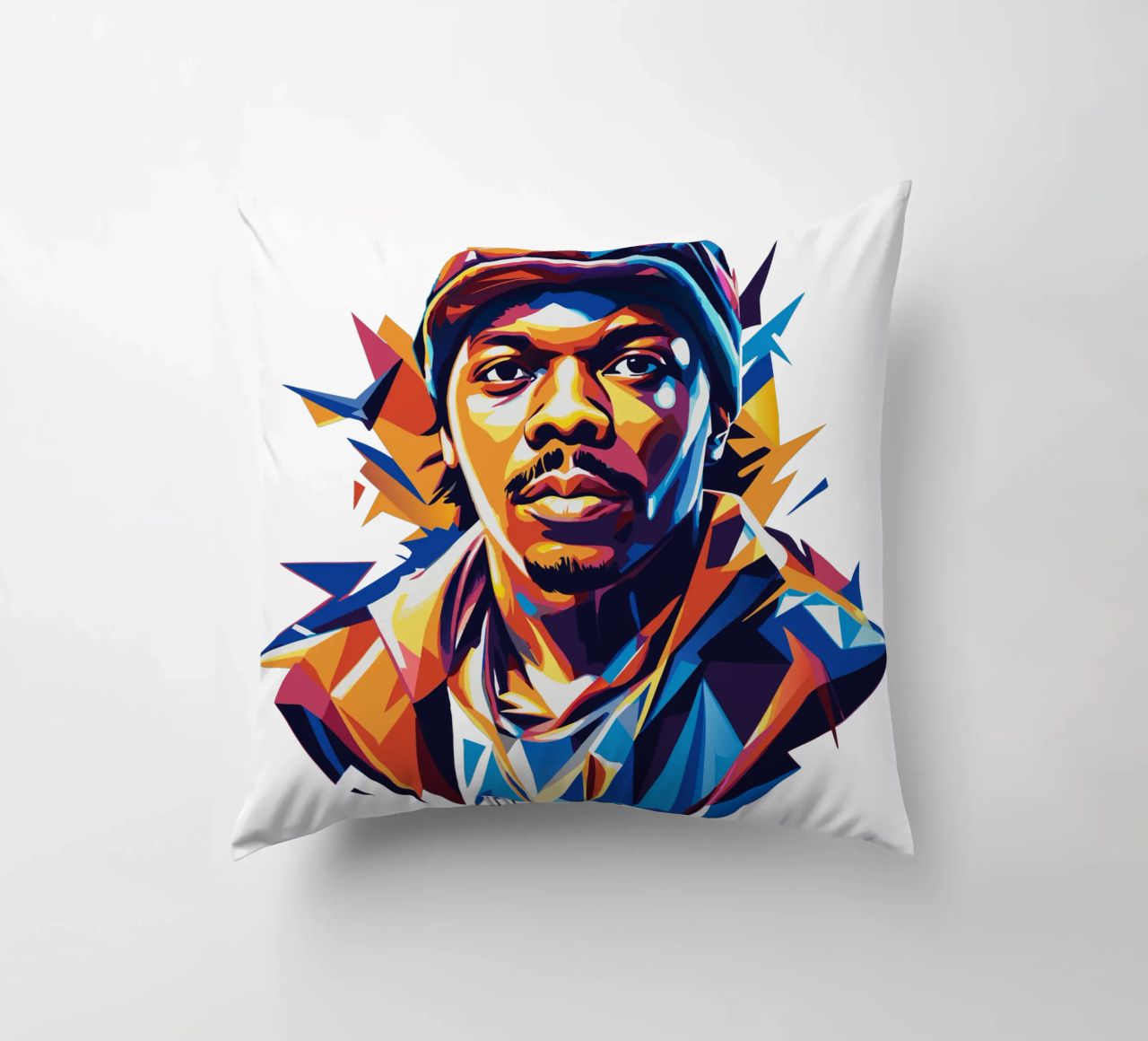 Dababy Portrait in WPAP Pop Art cuscino da vectorartnesia
