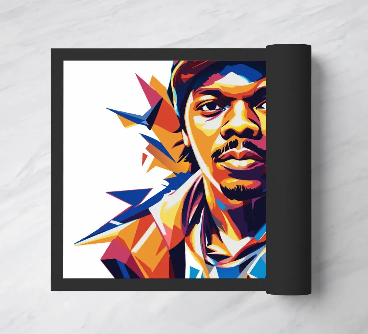 Dababy Portrait in WPAP Pop Art zerbino da vectorartnesia