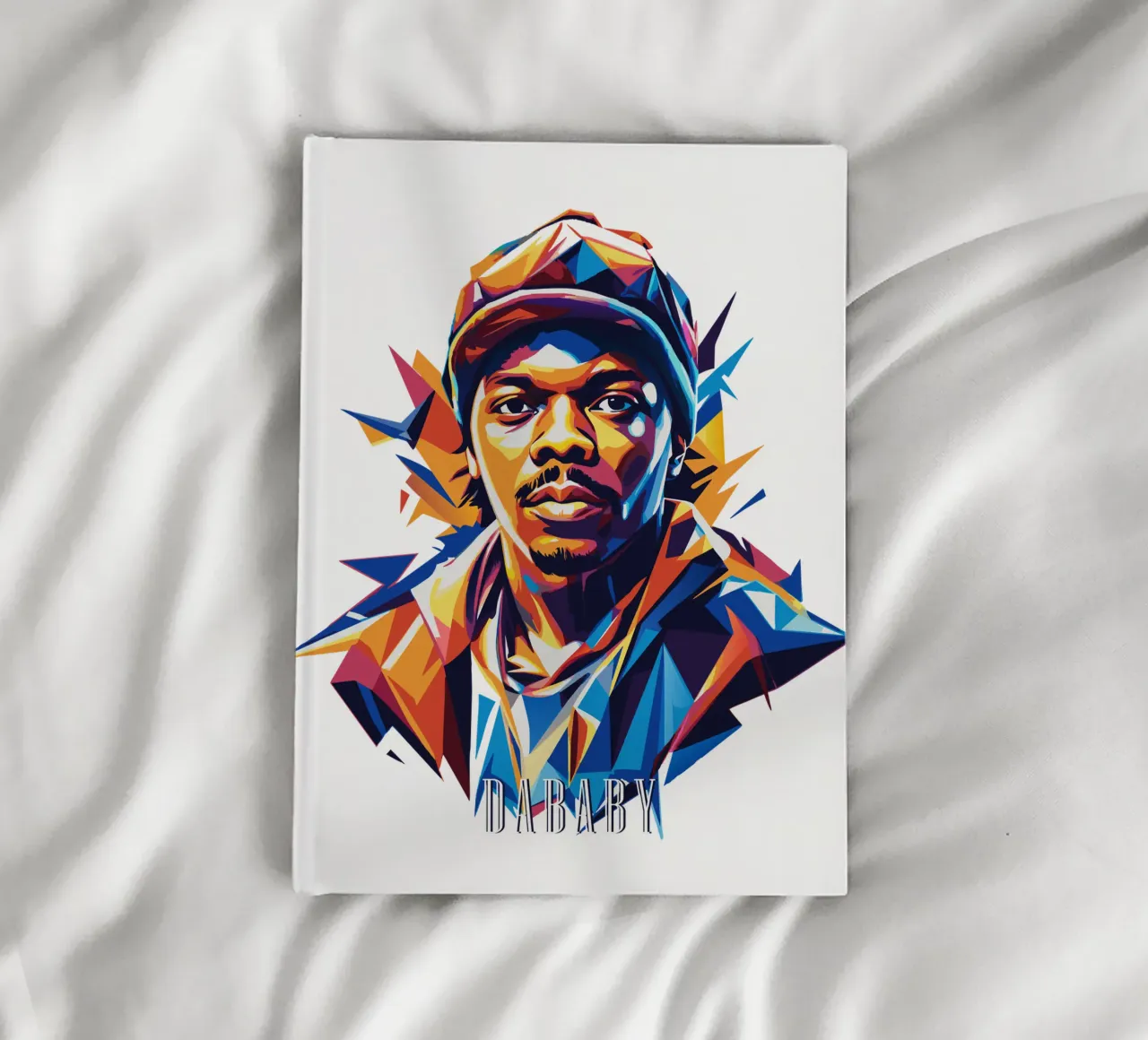 Dababy Portrait in WPAP Pop Art notebook by vectorartnesia