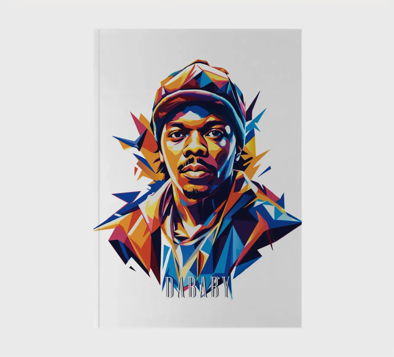 Dababy Portrait in WPAP Pop Art notebook by vectorartnesia