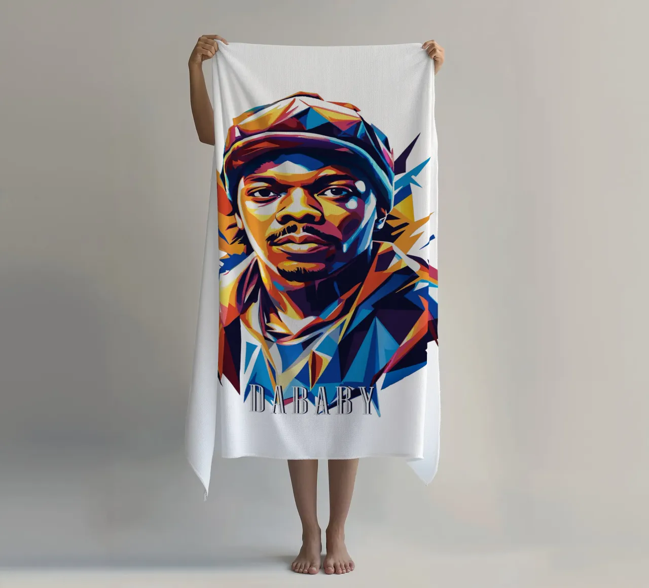 Dababy Portrait in WPAP Pop Art telo mare da vectorartnesia