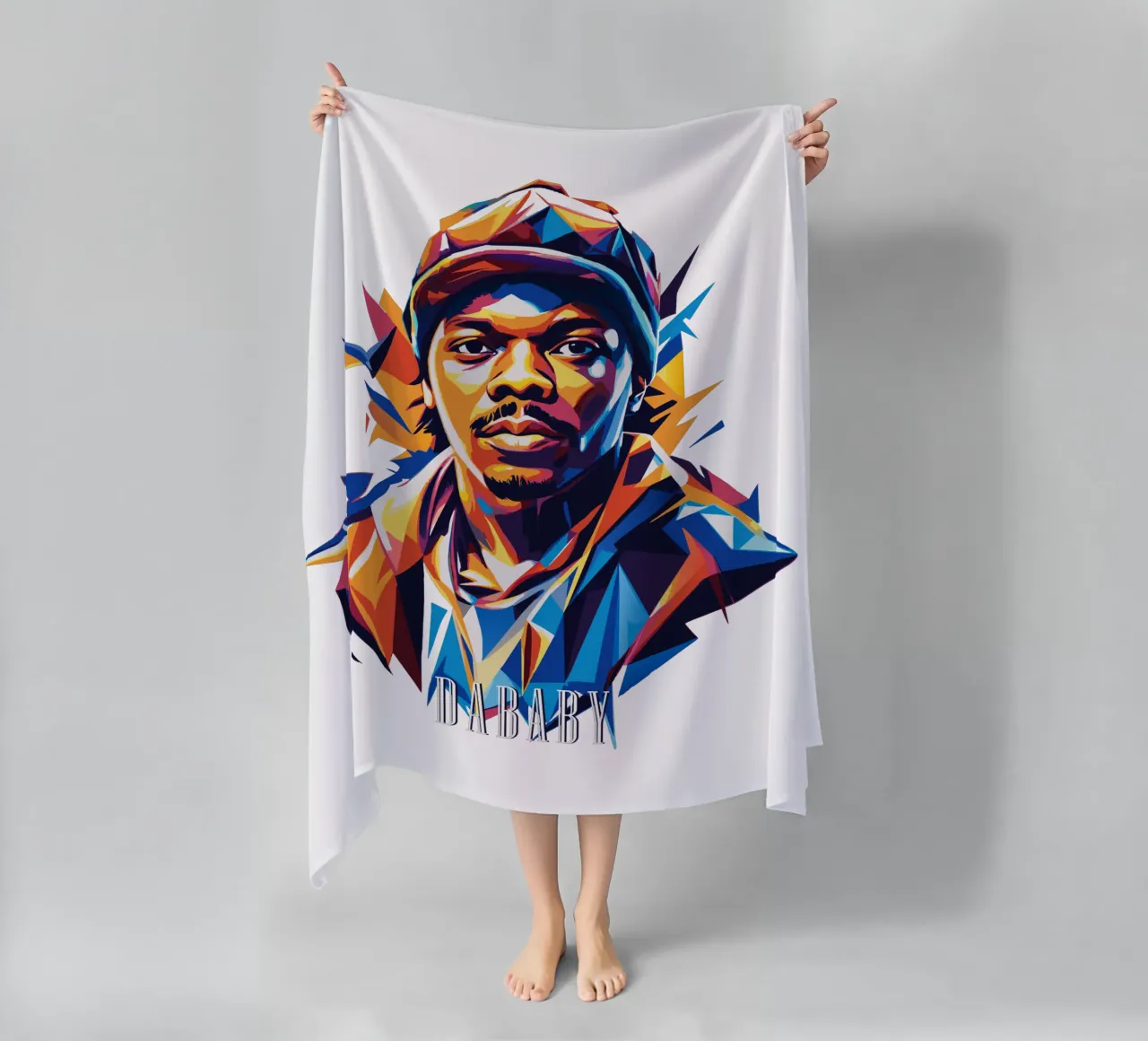 Dababy Portrait in WPAP Pop Art telo mare da vectorartnesia