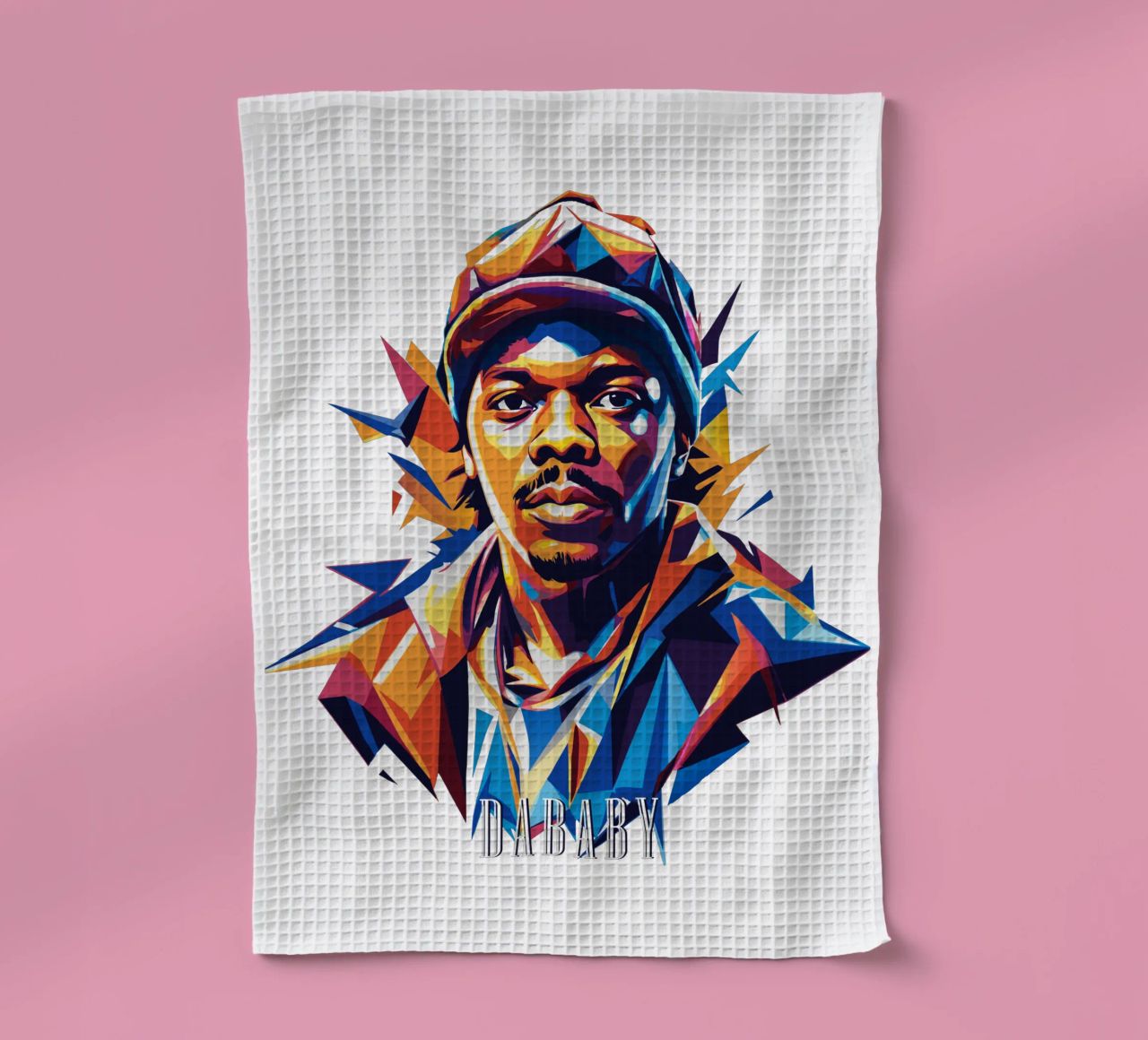 Dababy Portrait in WPAP Pop Art canovaccio da cucina da vectorartnesia