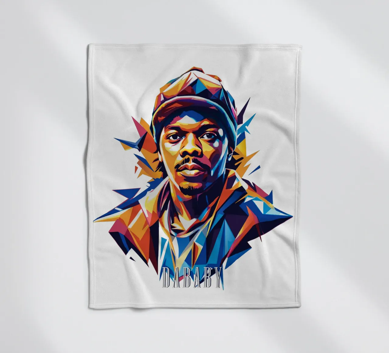 Dababy Portrait in WPAP Pop Art coperta in pile da vectorartnesia
