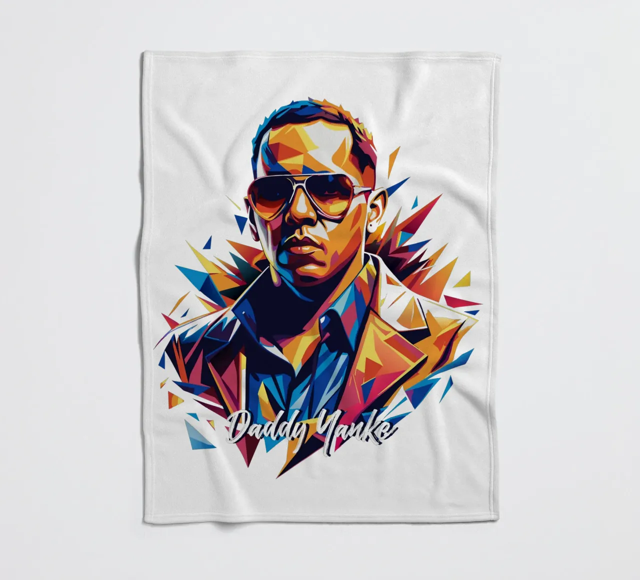 Daddy Yanke Portrait in WPAP Pop Art coperta in pile da vectorartnesia