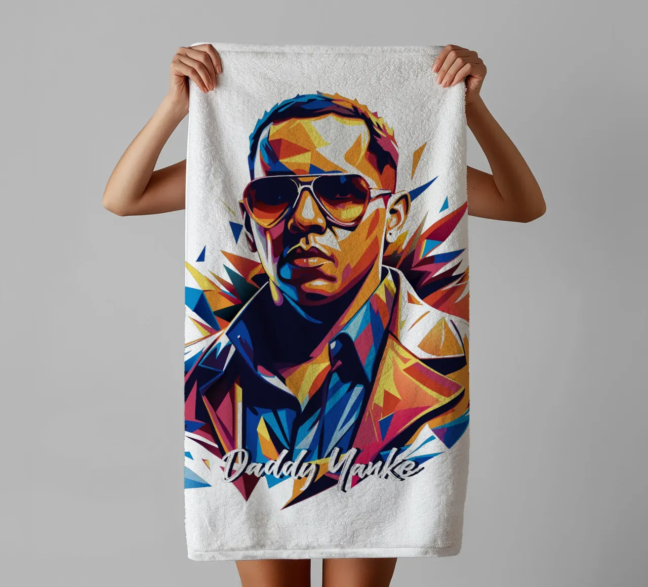 Daddy Yanke Portrait in WPAP Pop Art toalla de baño de vectorartnesia
