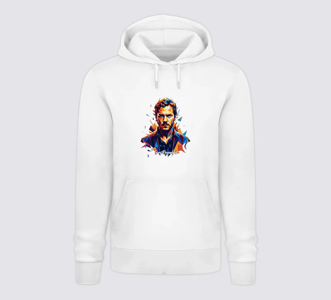 Dan Reynolds Portrait in WPAP Pop Art felpa con cappuccio da vectorartnesia