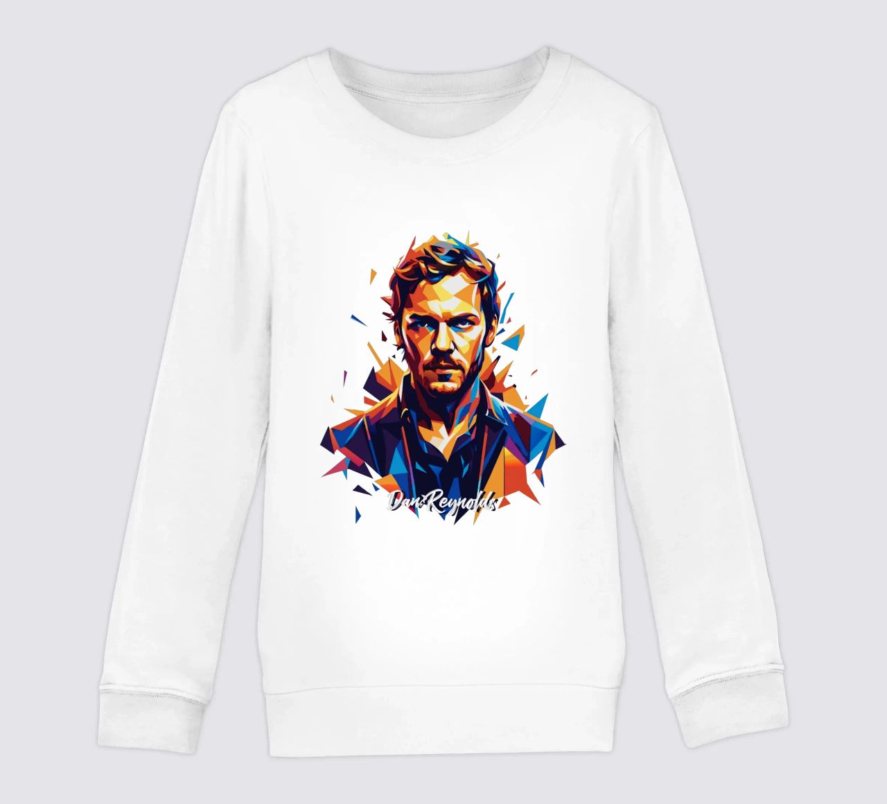 Dan Reynolds Portrait in WPAP Pop Art felpa bambino da vectorartnesia